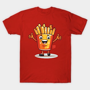 kawaii french fries T-Shirt cute ,potatofood T-Shirt